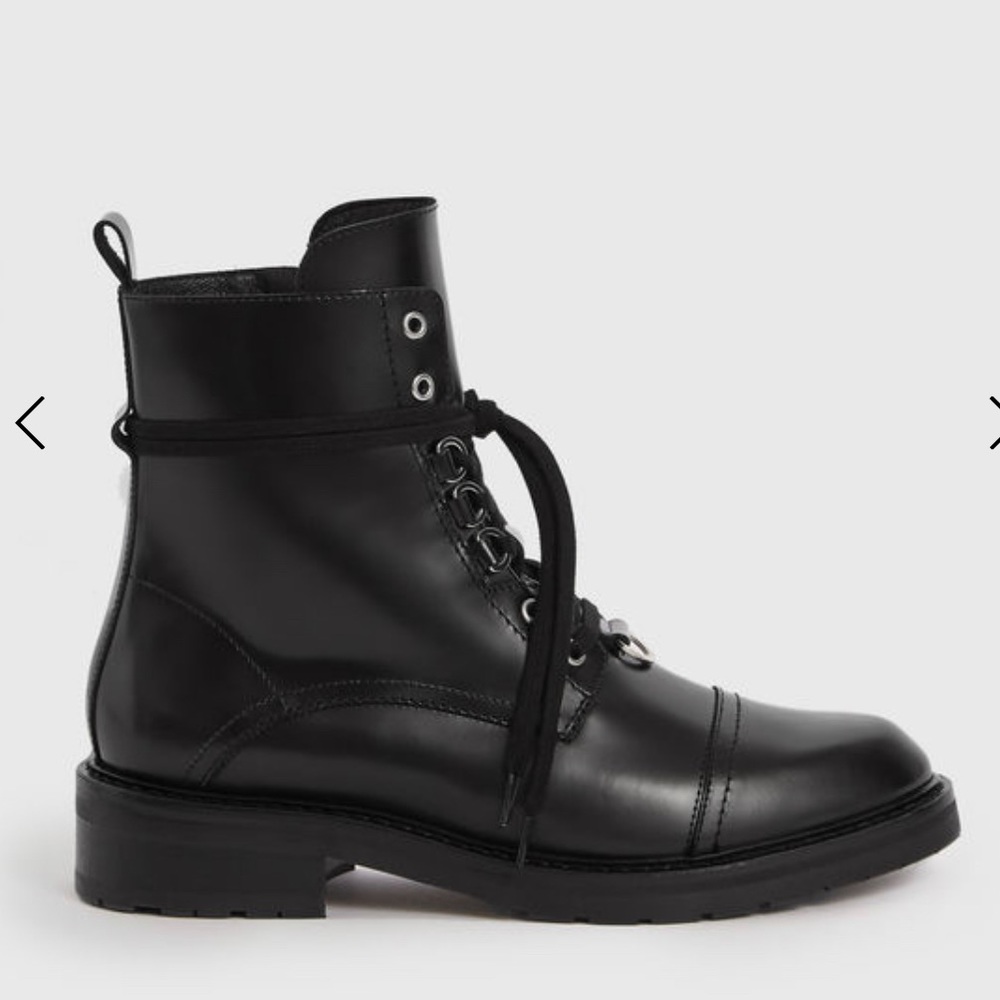 AllSaints Lira Combat Boot- black